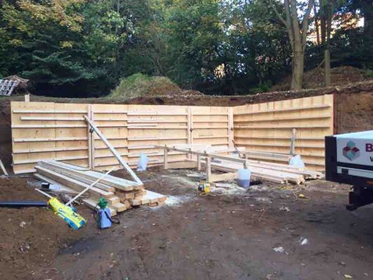 Retaining Wall Farnham For Martin's GTS Oct 2016