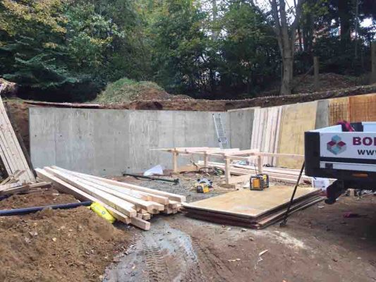 Retaining Wall in Farnham For Martin