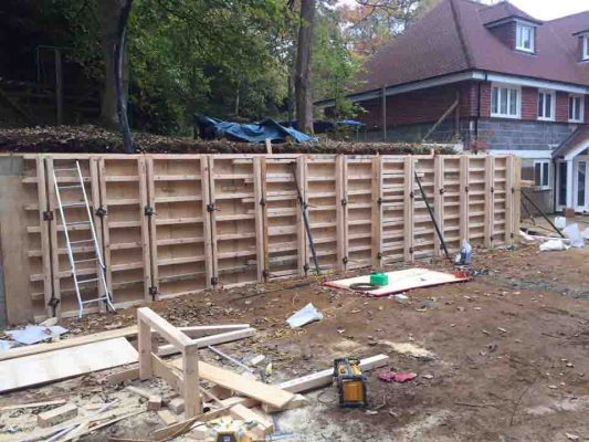 Retaining Wall Farnham For Martin's GTS Oct 2016