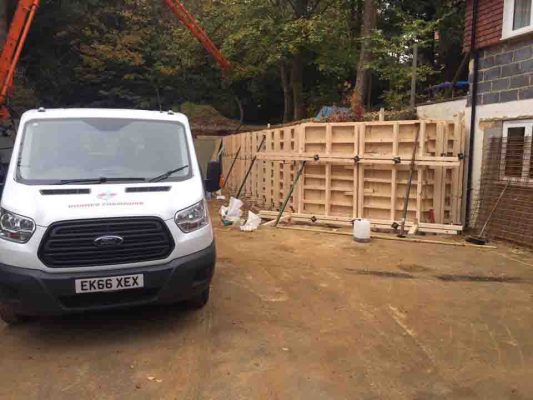 Retaining Wall Farnham For Martin's GTS Oct 2016