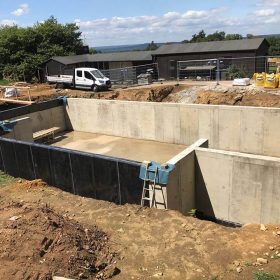 Basement construction in Haselmere for Fathom Projects Summer 2017